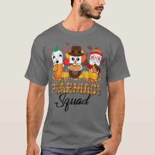 Camiseta Farmácia Esquadrão Cai Vibes do outono Ação de Gra