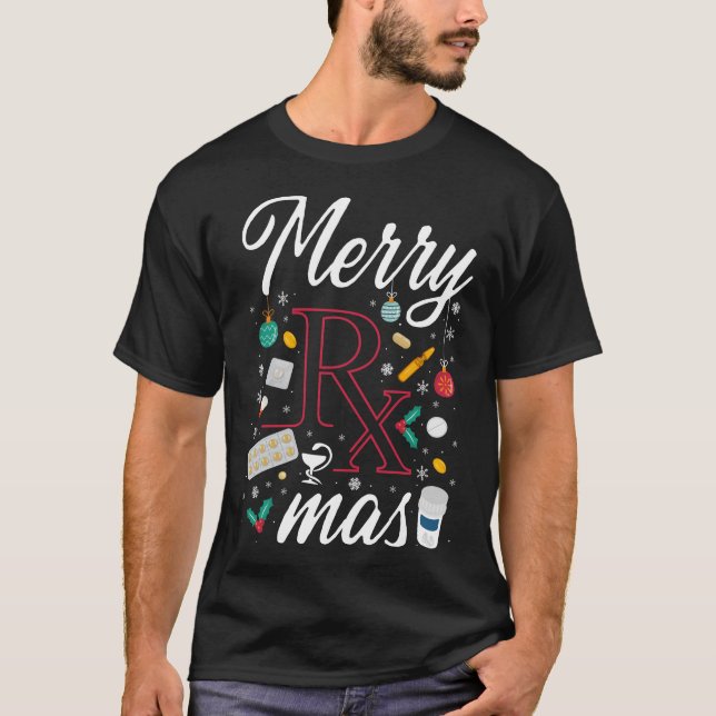 Camiseta Farmácia Feliz Rx Mas Natal (Frente)