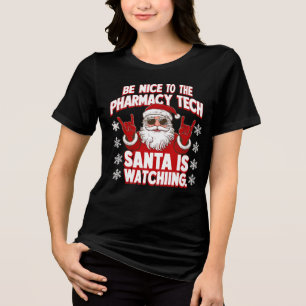 Camiseta Farmácia Natal Seja Bonita Para A Farmacêutica Tec