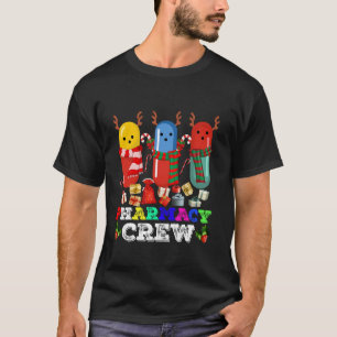 Camiseta Farmácia Pílula Xmas Luzes Farmacêutica