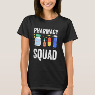 Camiseta Farmácia Pílulas de esquadra Farmacêutica