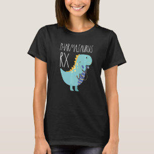 Camiseta Farmácia técnica de farmácia de humanos Dinossauro