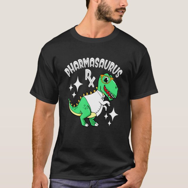 Camiseta Farmácia Tecnicista Farmacasaurus Rx (Frente)
