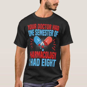 Camiseta Farmacologia Engraçada Técnico de Farmácia Ciência