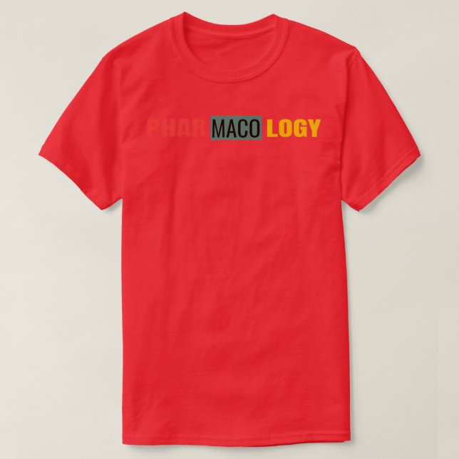 Camiseta Farmacologista Unisex Men Mulheres (Frente do Design)