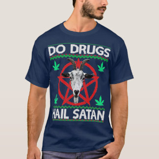 Camiseta Fármacos - Satã de granizo - Pentagrama - Ugly Xma