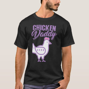 Camiseta Farmador de aves de capoeira de Pai de frango Pai