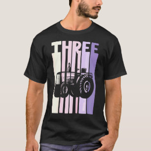 Camiseta Farmador de Tema de Trator de Fazenda Retro para C