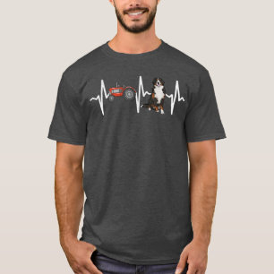 Camiseta Farmador Trator Bernese Mountain Dog Cachorro