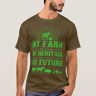 Camiseta Farmar Minha Fazenda Meu Patrimônio Meu Futuro