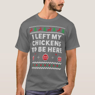 Camiseta Farmeira de frango de Natal Feia