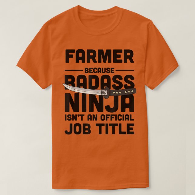 Camiseta Farmer Badass Ninja (Frente do Design)