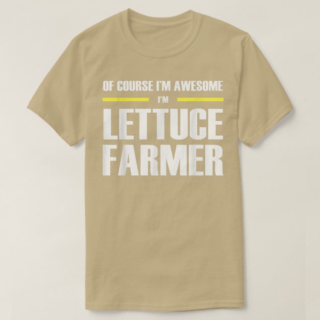 Camiseta Farmer De Alface Incrível (Frente do Design)