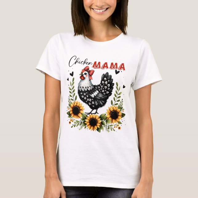 Camiseta Farmer de frango da Mama Retro (Frente)