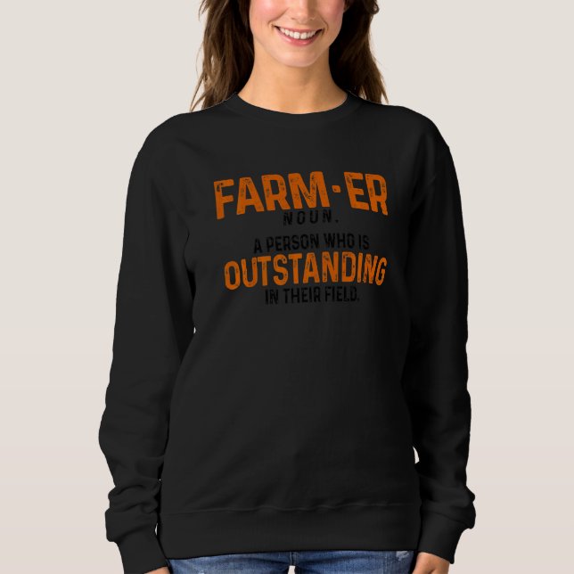Camiseta Farmer Definition Noun Farmer Agriculture Tractor  (Frente)