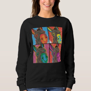 Camiseta Farmer Donkey Fazenda Animal Pop Art Donkey
