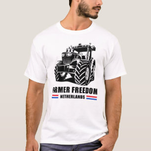 Camiseta Farmer Freedom Netherlands: Suporte a comboio de t