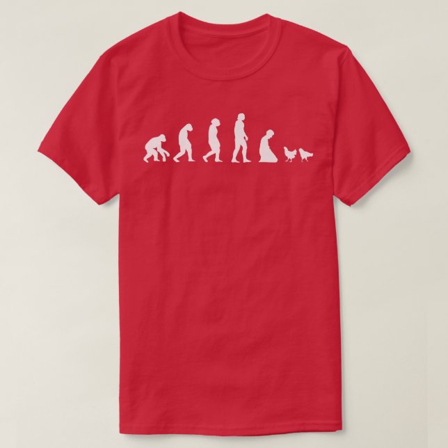 Camiseta Farmer Galinha Evolution Farmer Rooster Hen Pintin (Frente do Design)