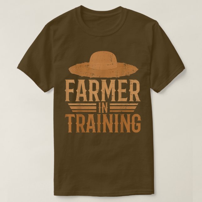 Camiseta Farmer in Training Farming Planter Barn Rancher Fa (Frente do Design)