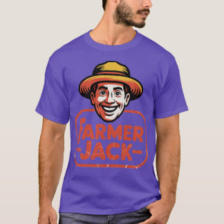 Camiseta Farmer Jack Retro 80s Vintage Escola Antiga