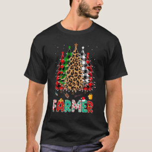 Camiseta Farmer Leopard Red White Xadrez Natal Tre
