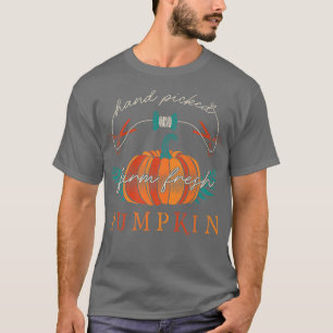 Camiseta Farmer Mão Pegou Fazenda de Bombeiros Frescos Graç