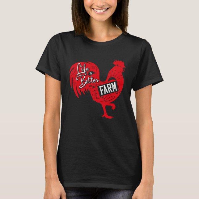 Camiseta Farmer No Galo De Fazendas (Frente)