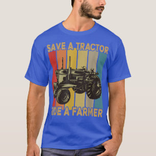 Camiseta Farmer Pai Salva Trator Dirige Um Farmador Engraça