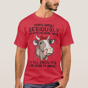 Camiseta Farmer Pára De Esperar O Normal Da Minha Vaca