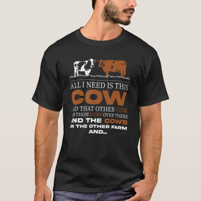 Camiseta Farmer Tudo Que Preciso É Dessa Fazenda De Laticín (Frente)