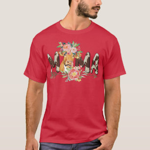 Camiseta Farmer Vaca Mãe Mamãe Mãe Fazenda de Aniversário M