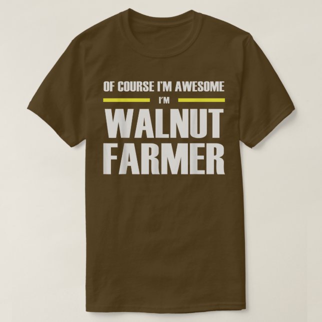 Camiseta Farmer Walnut Incrível (Frente do Design)