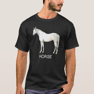 Camiseta Farmer White Horse Farm Animal