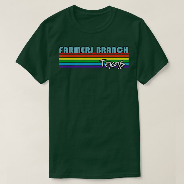 Camiseta Farmers Branch Texas Pride Farmers Branch LGBT Gi (Frente do Design)