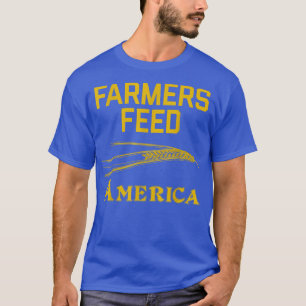 Camiseta Farmers Feed America Grain Wheat Farm Family