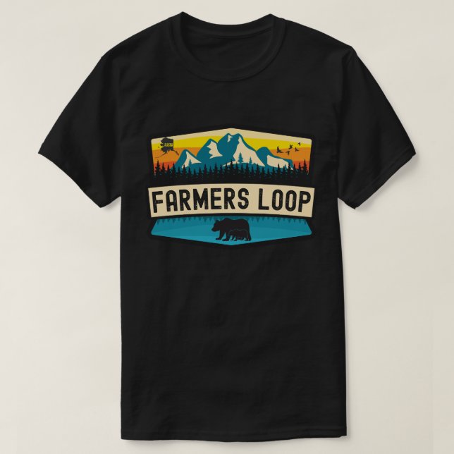 Camiseta Farmers Loop, Alasca (Frente do Design)
