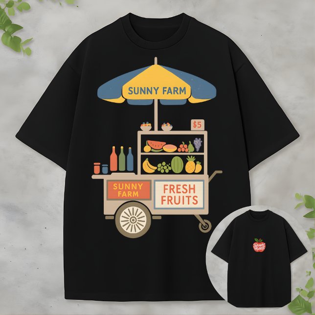 Camiseta Farmers Market Aesthetic Fresh Fruits Sunshine (Criador carregado)