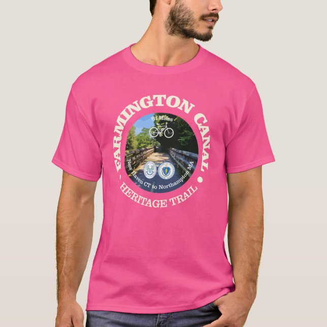 Camiseta Farmington Canal Heritage Trail cycling c (Frente)