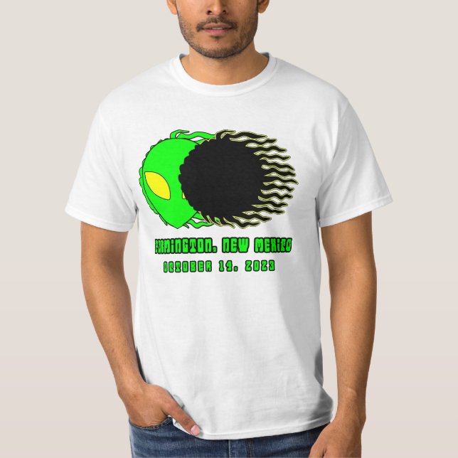 Camiseta FARMINGTON NOVA Águia Solar Eclipse Engraçada Alie (Frente)