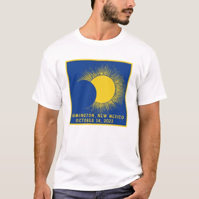 Camiseta FARMINGTON NOVA MÉXICO Eclipse Solar Anular OUT (Frente)