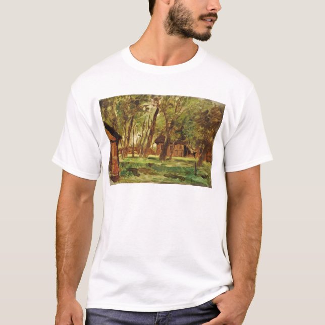 Camiseta Farmstead sob árvores (Frente)