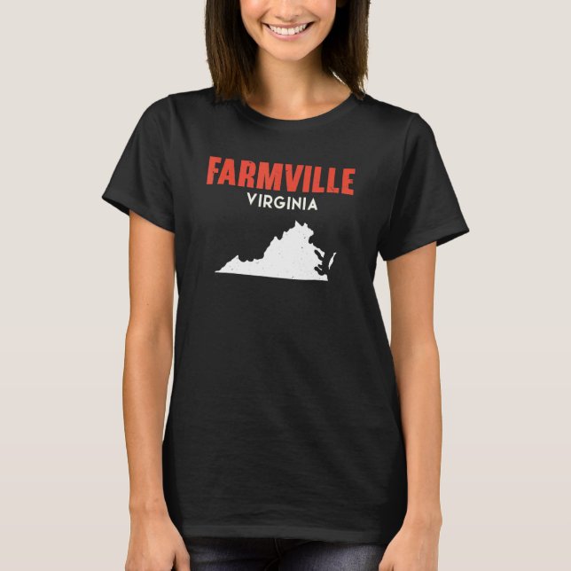 Camiseta Farmville Virginia EUA Estado América Viagem Virge (Frente)
