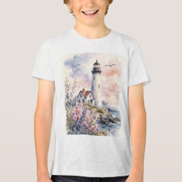 Camiseta Faro Pintado com Aquarela