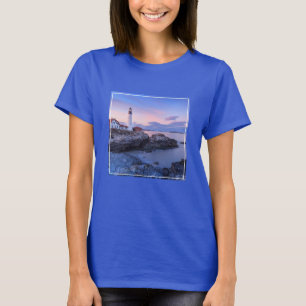 Camiseta Faróis   Cabo Elizabeth, Maine