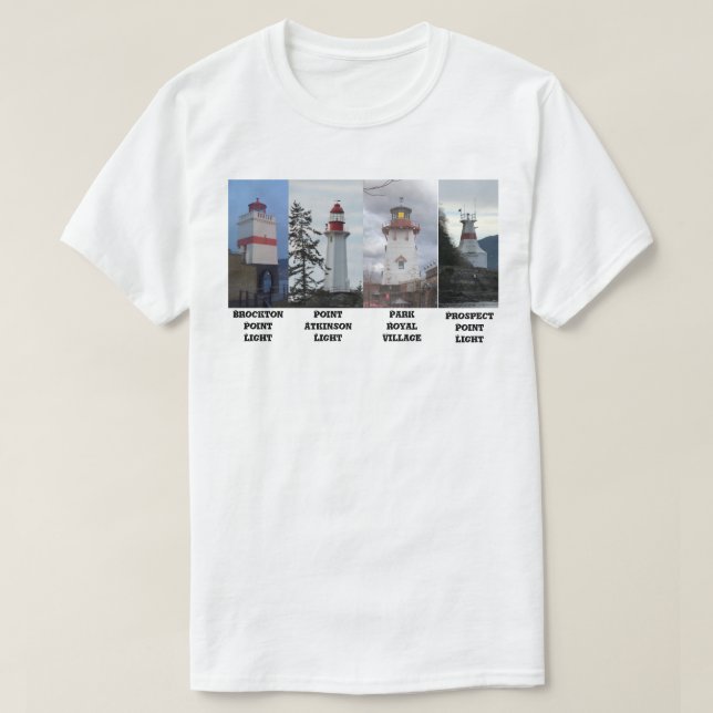 Camiseta Faróis da área metropolitana de Vancouver-Shirt  (Frente do Design)