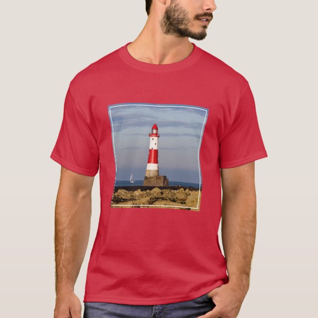 Camiseta Faróis | Farol de Beachy Head Inglaterra (Frente)