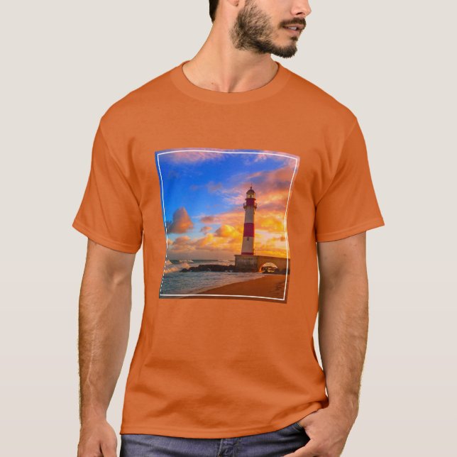 Camiseta Faróis | Farol de Itapuã Brasil (Frente)