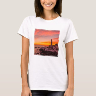 Camiseta Faróis Portland Head Cape Elizabeth Maine
