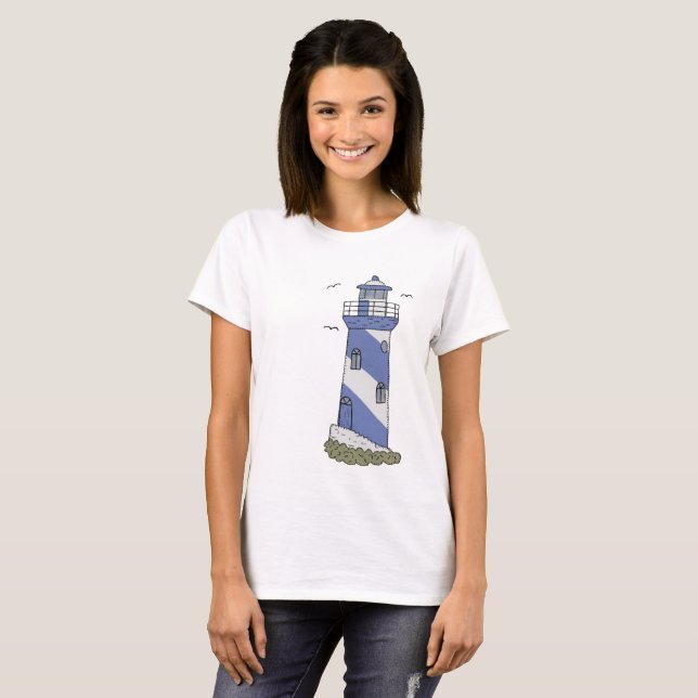 Camiseta farol azul (Frente Completa)