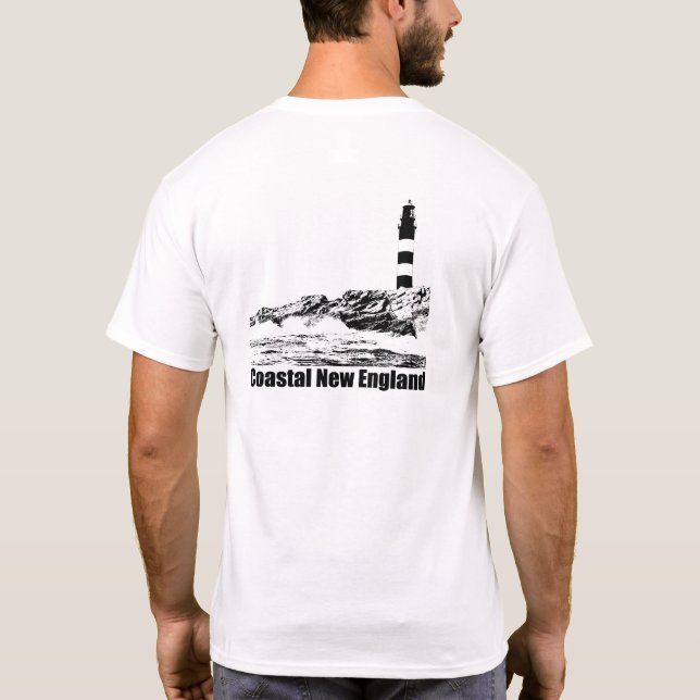 Camiseta Farol Coastal New England (Verso)
